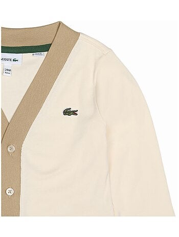 Ensemble Bébé Lacoste 3 pièces gilet polo et bas