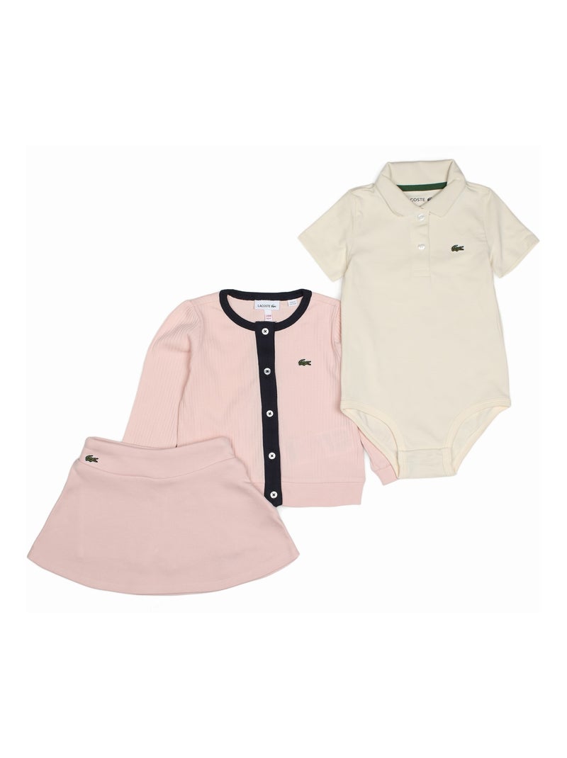 Ensemble Bébé Lacoste pièces Rose Bébé fille Kiabi - Main Image