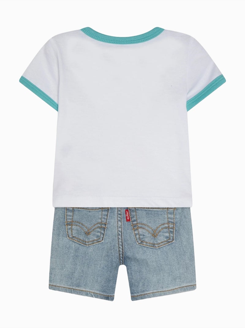 Ensemble Bébé Levi's Kids 2 pièces Blanc - Kiabi