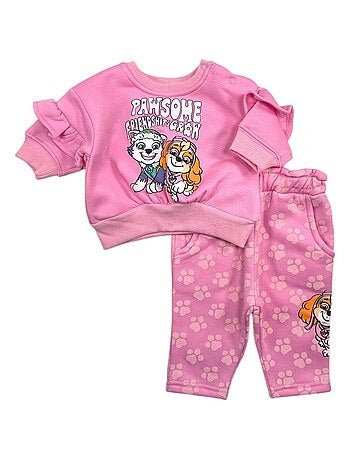 Ensemble bébé Paw Patrol, Rose