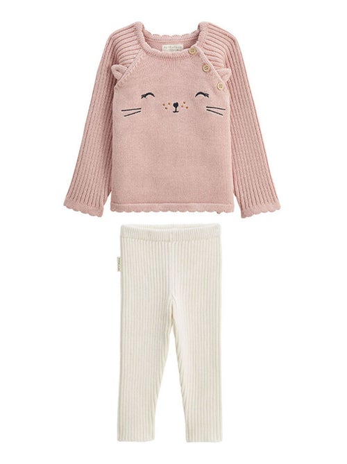 Ensemble bébé pull et legging en tricot Swan - Kiabi