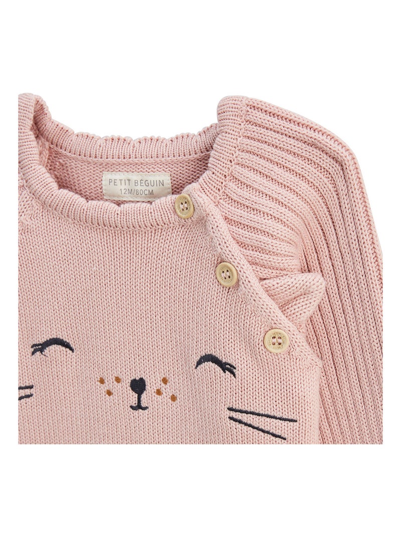 Ensemble bébé pull et legging en tricot Swan Rose - Kiabi