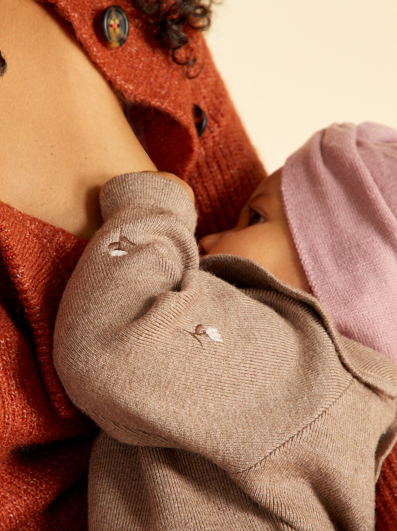 Ensemble bébé pull + legging Marron - Kiabi