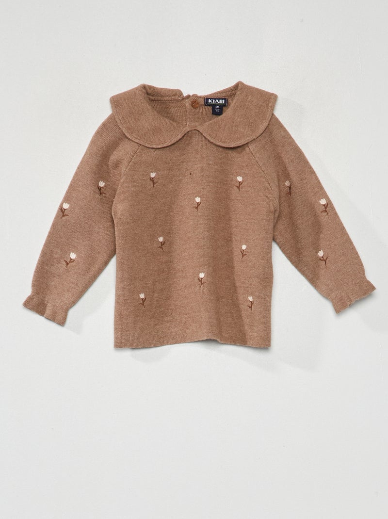Ensemble bébé pull + legging Marron - Kiabi