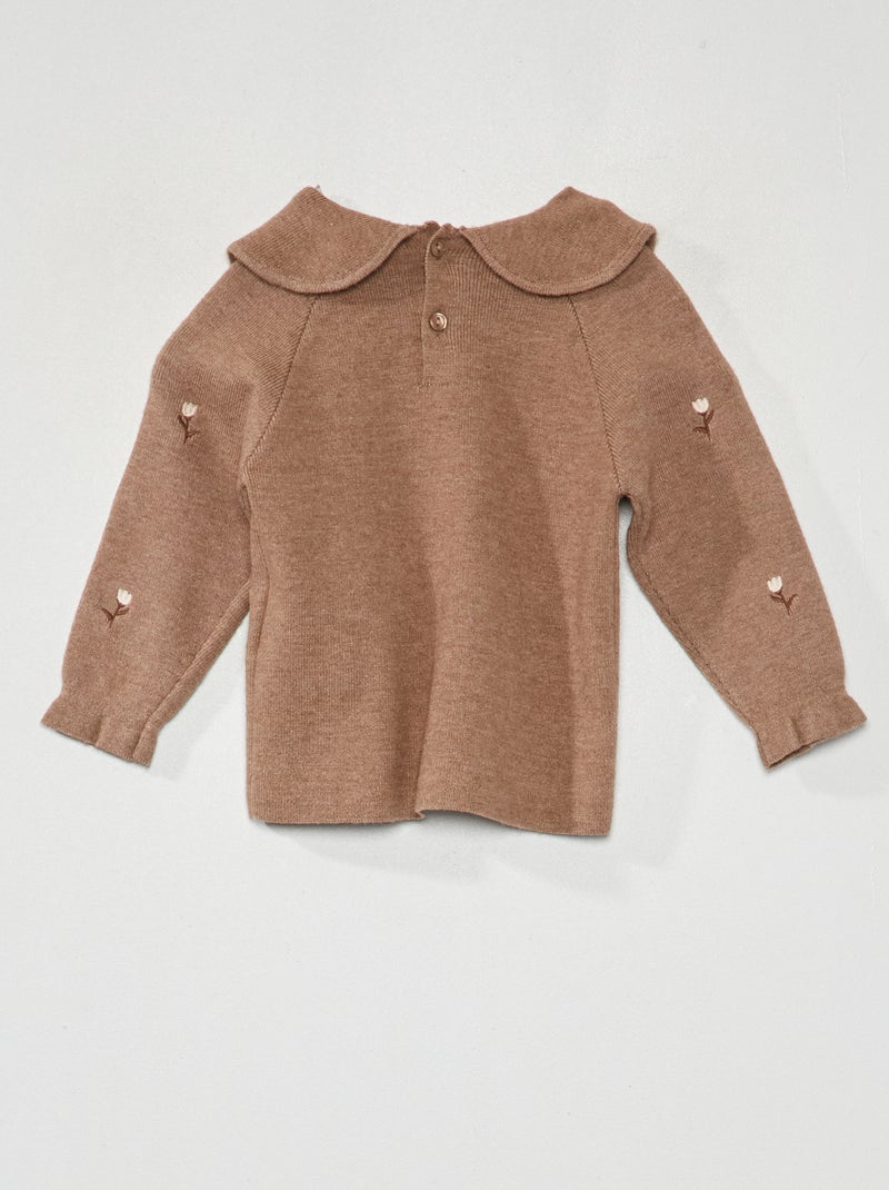 Ensemble bébé pull + legging Marron - Kiabi
