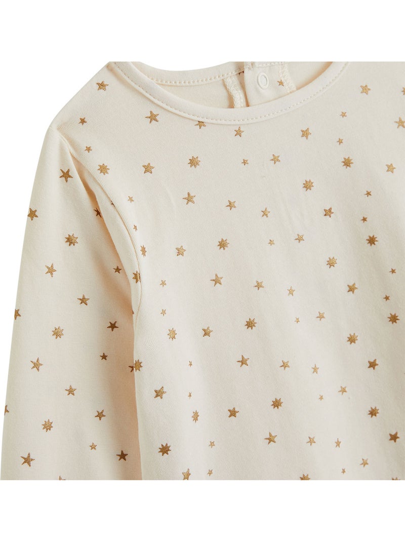 Ensemble bébé robe en velours côtelé et t-shirt grace Bordeaux - Kiabi