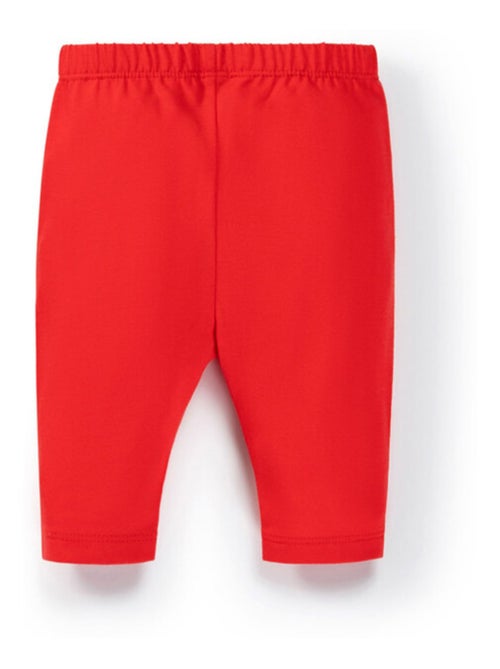 Ensemble Bébé robe imprimée + legging rouge - Kiabi
