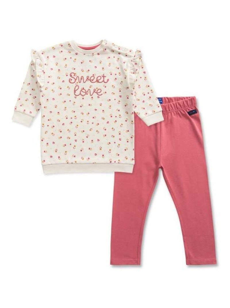 Ensemble Bébé robe + legging Rose - Kiabi