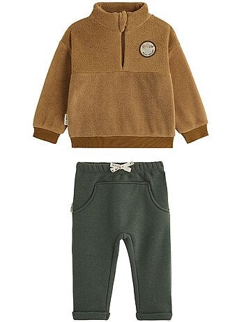 Ensemble bébé sweat en polaire et pantalon en molleton ubatuba