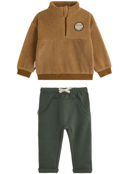Ensemble bébé sweat en polaire et pantalon en molleton ubatuba - Kiabi Ensemble bébé sweat en polaire et pantalon en molleton ubatuba - Kiabi