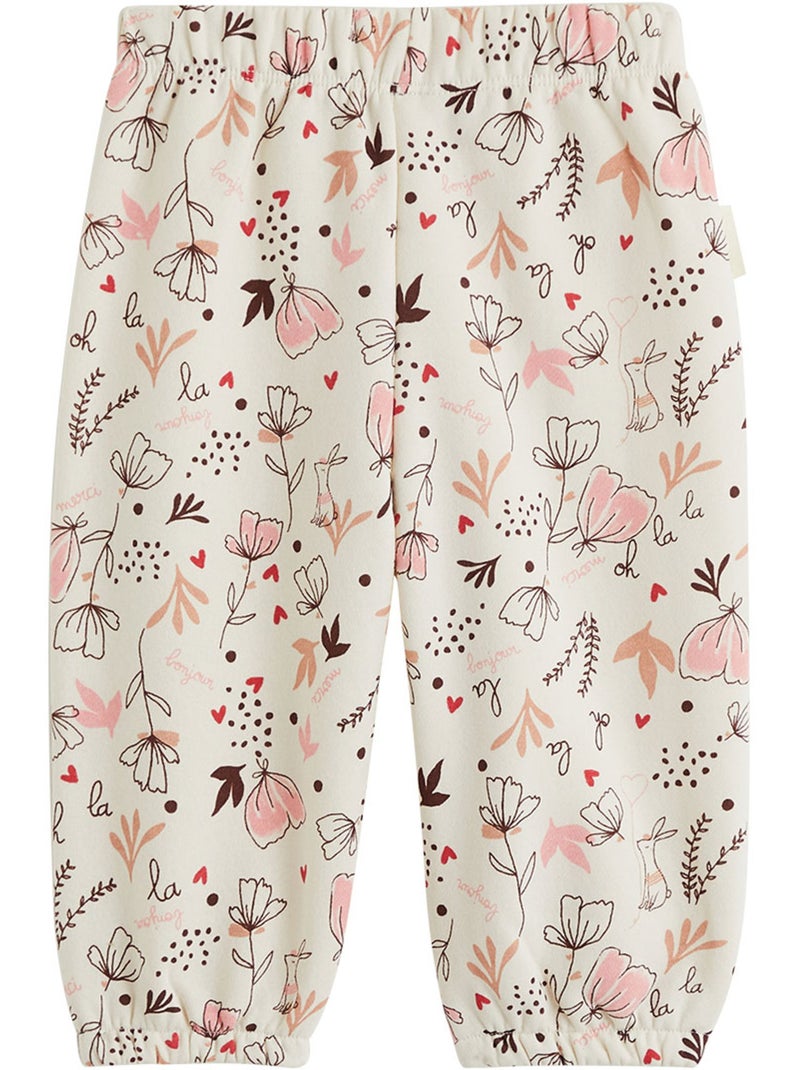 Ensemble bébé sweat et pantalon en molleton aimée Bordeaux - Kiabi