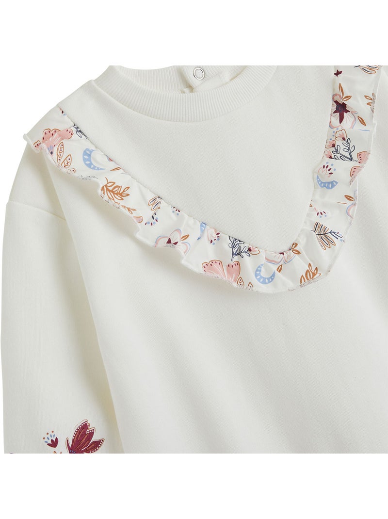 Ensemble bébé sweat et pantalon en molleton cléo Rose - Kiabi