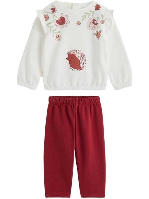 Ensemble bébé sweat et pantalon en molleton Harmony - Kiabi