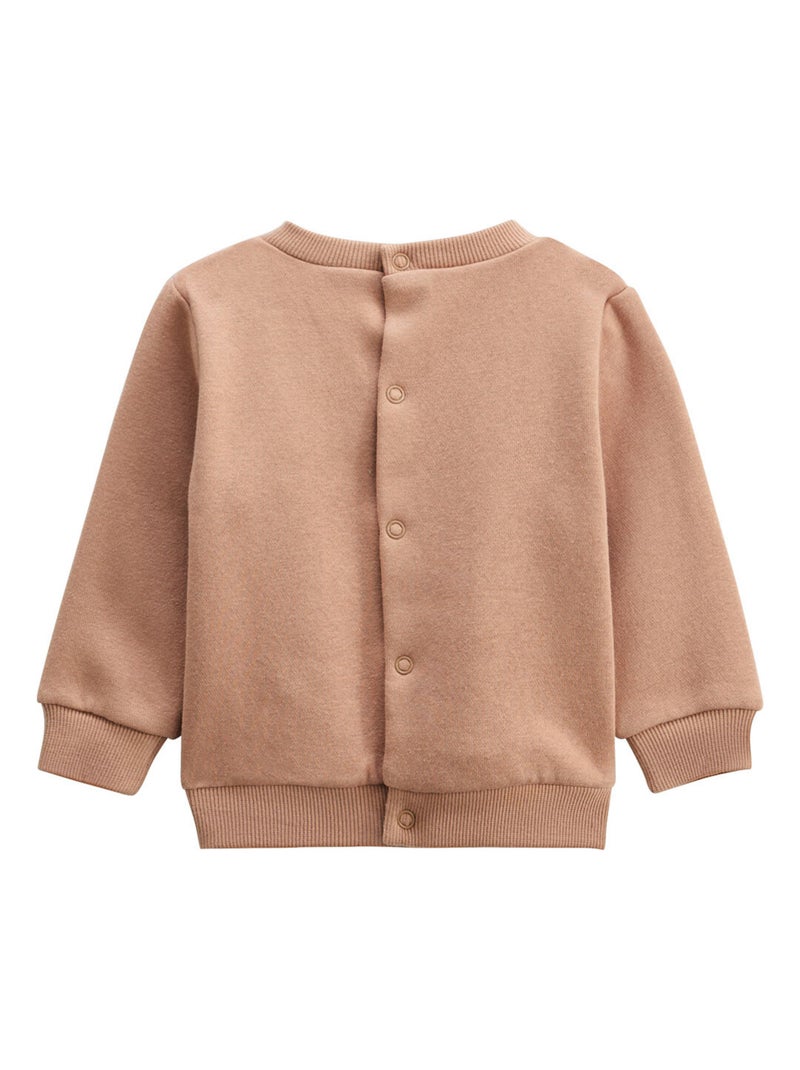 Ensemble bébé sweat et pantalon en molleton Mini Loutre Marron - Kiabi