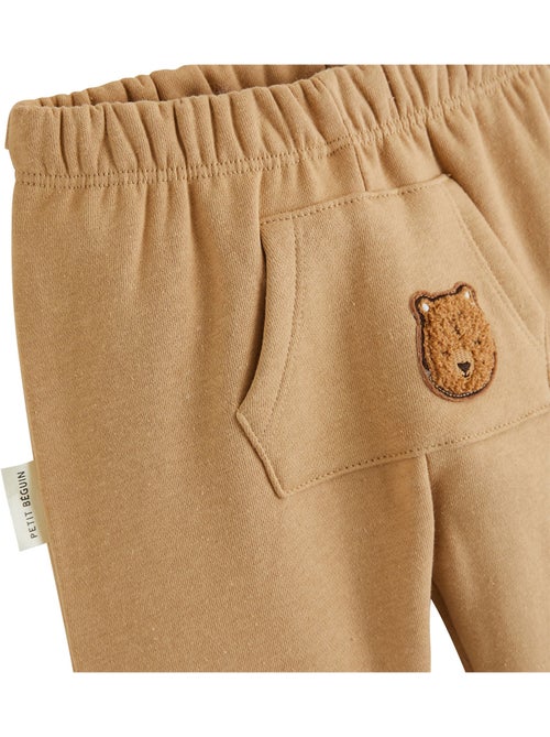 Ensemble bébé sweat et pantalon en molleton Moka - Kiabi