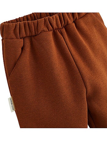 Ensemble bébé sweat et pantalon en molleton Moka
