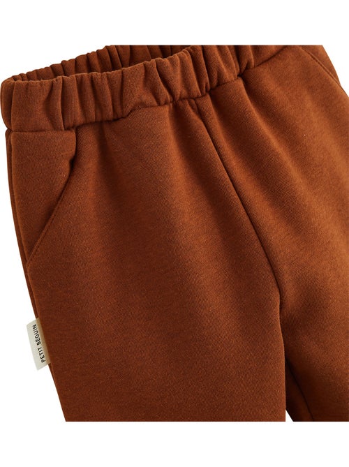 Ensemble bébé sweat et pantalon en molleton Moka - Kiabi