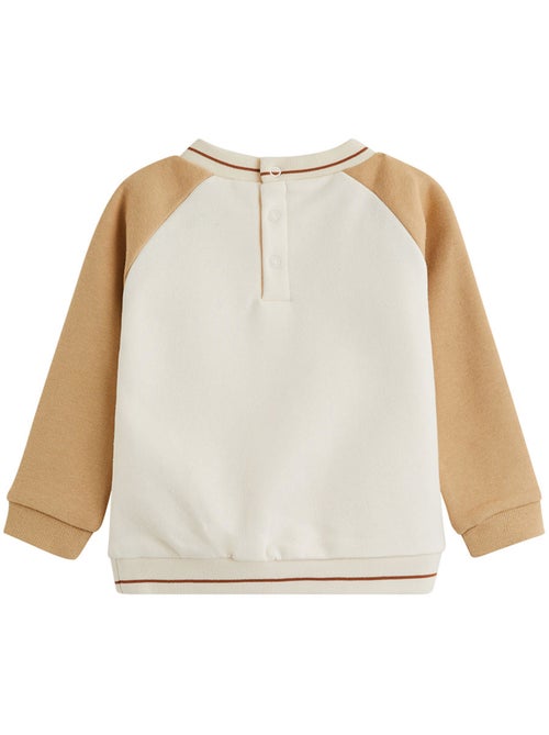 Ensemble bébé sweat et pantalon en molleton Moka - Kiabi