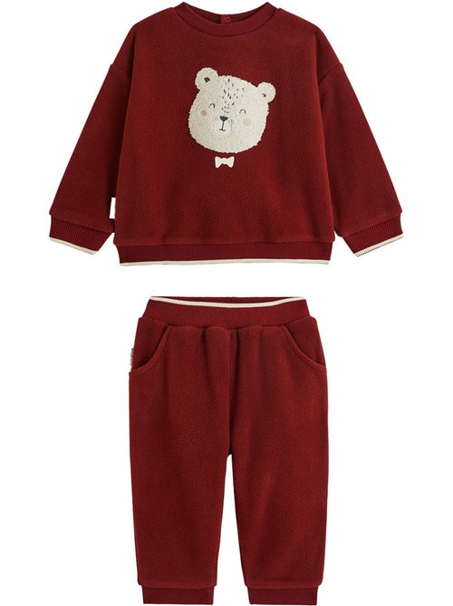 Ensemble bébé sweat et pantalon en polaire pistache - Kiabi Ensemble bébé sweat et pantalon en polaire pistache - Kiabi