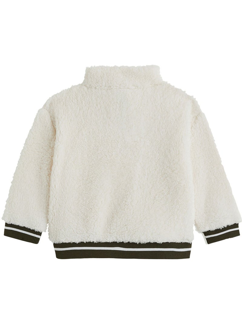 Ensemble bébé sweat et pantalon en sherpa Ginkgo Vert - Kiabi