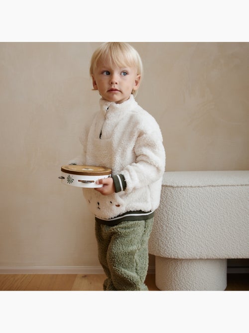 Ensemble bébé sweat et pantalon en sherpa Ginkgo - Kiabi