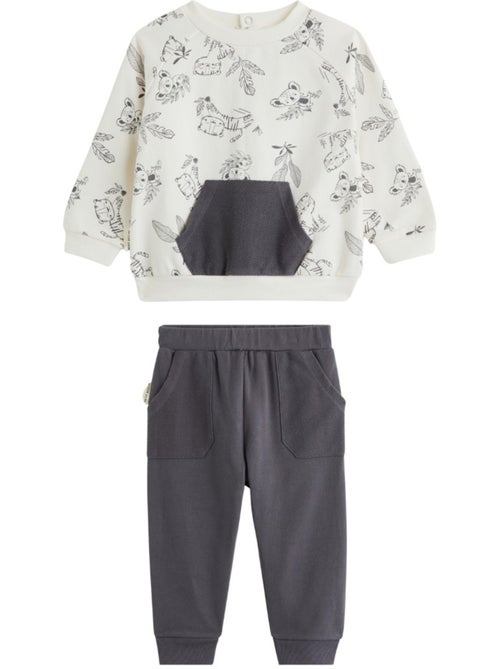 Ensemble bébé sweat et pantalon Erwan - Kiabi Ensemble bébé sweat et pantalon Erwan - Kiabi
