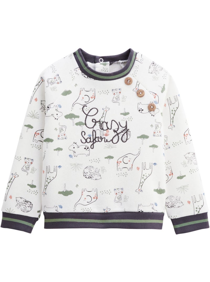 Ensemble bébé sweat Kaki - Kiabi