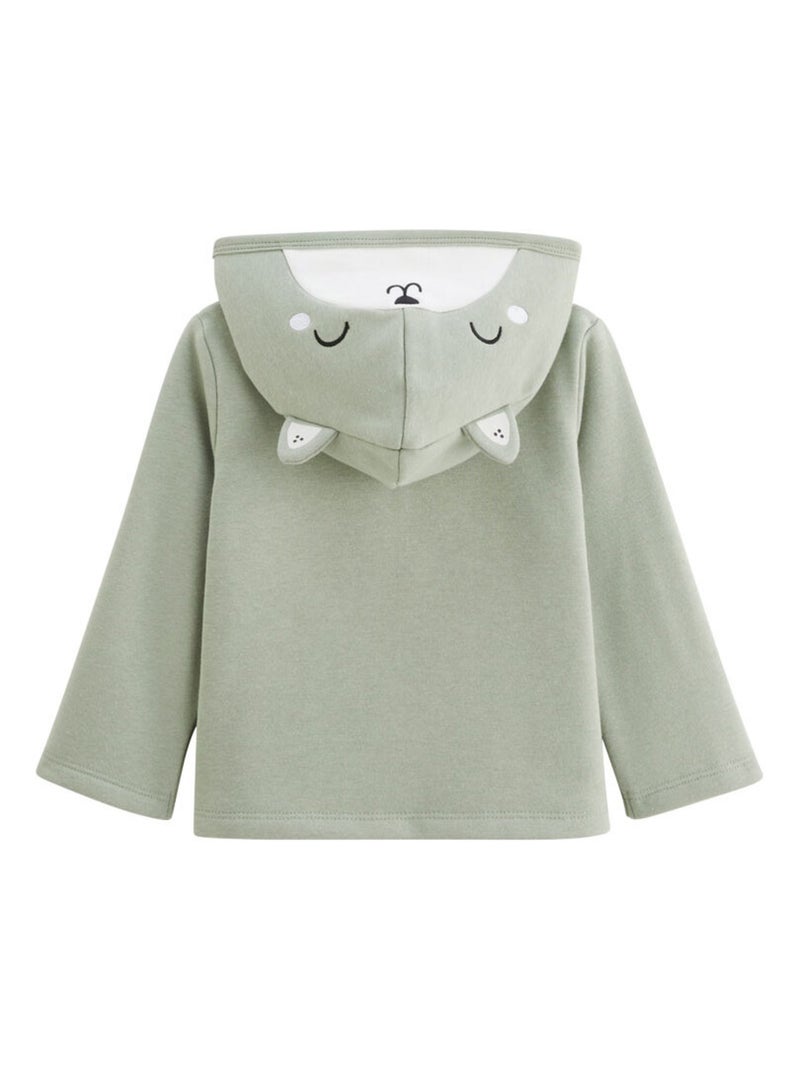 Ensemble bébé sweat-shirt à capuche et pantalon en molleton Abou Vert - Kiabi
