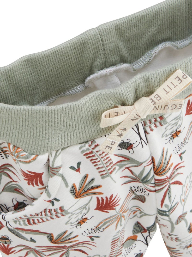 Ensemble bébé sweat-shirt à capuche et pantalon en molleton Abou Vert - Kiabi