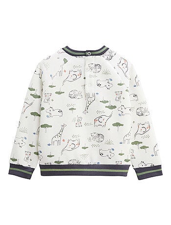 Ensemble bébé sweat-shirt en molleton et pantalon en velours Crazy Safari