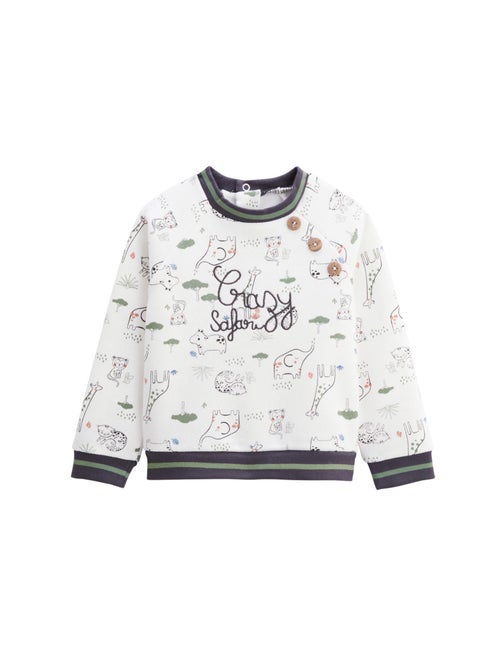 Ensemble bébé sweat-shirt en molleton et pantalon en velours Crazy Safari - Kiabi