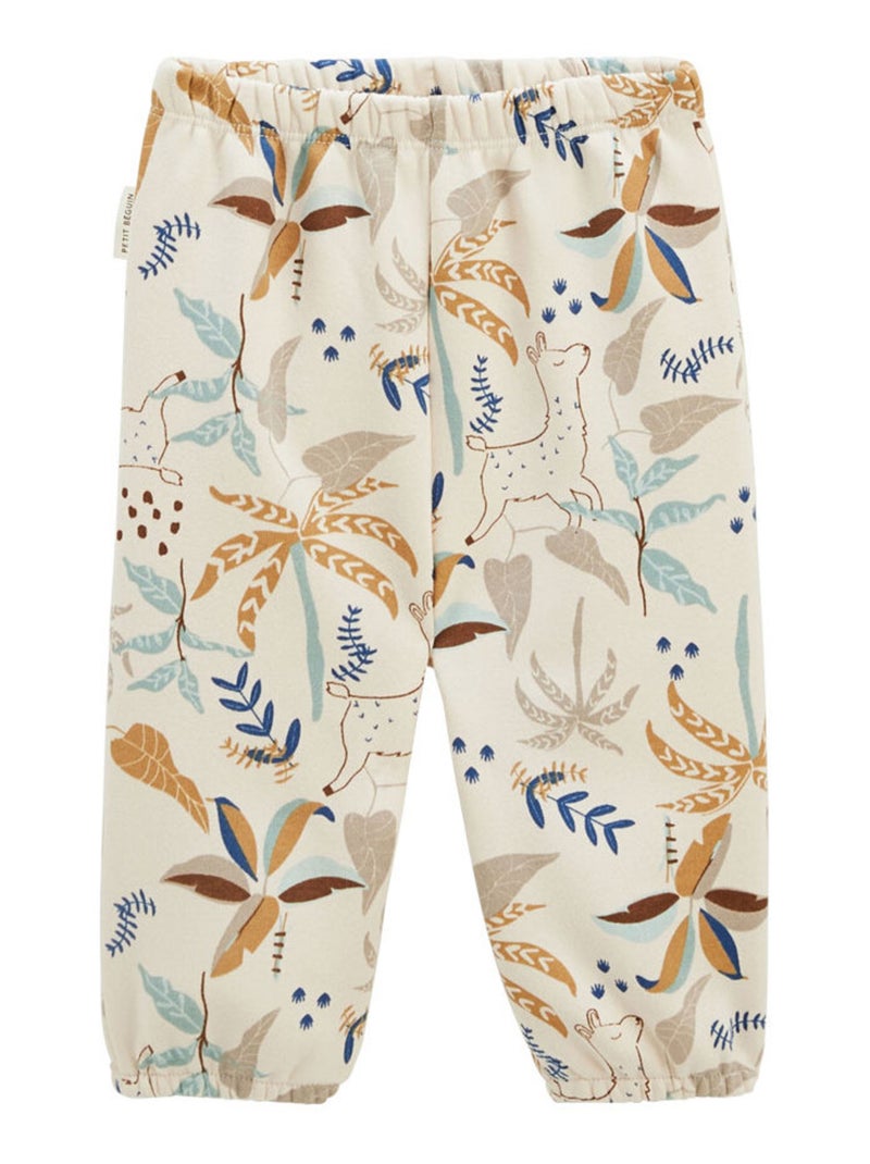 Ensemble bébé sweat-shirt en sherpa et pantalon en molleton Lamascotte Camel - Kiabi