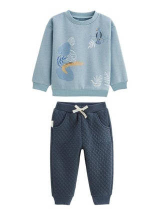 Ensemble bébé sweat-shirt et pantalon en molleton Félintrépide