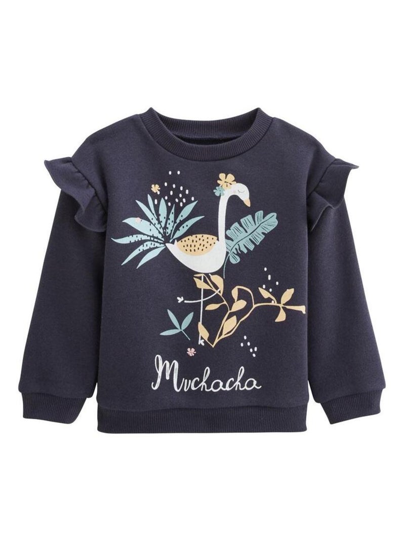 Ensemble bébé sweat-shirt et pantalon en molleton Holamuchacha Bleu - Kiabi