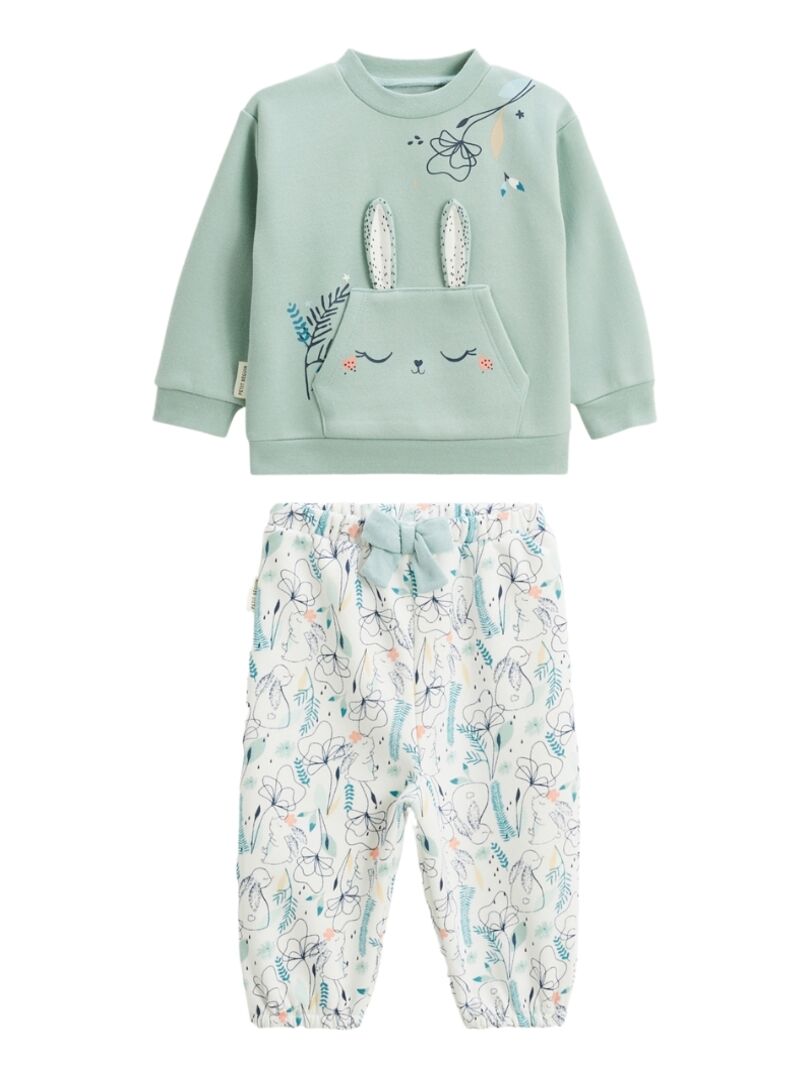 Ensemble bebe sweat shirt et pantalon en molleton MissCerise