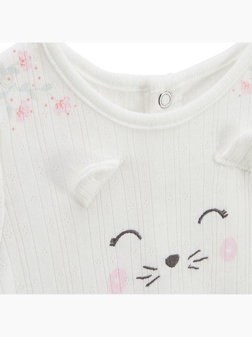 Ensemble bébé t-shirt en pointelle et legging Badian - Kiabi