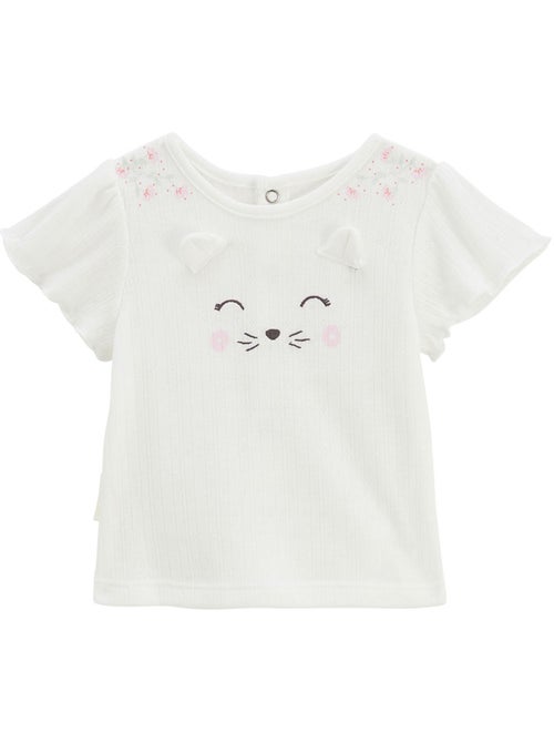 Ensemble bébé t-shirt en pointelle et legging Badian - Kiabi