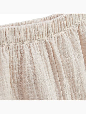 Ensemble bébé t-shirt et pantalon en gaze de coton Eden