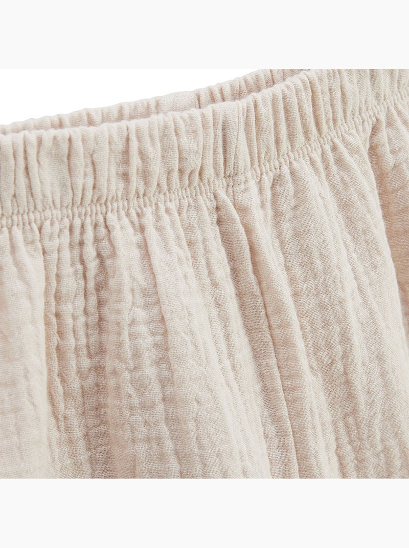 Ensemble bébé t-shirt et pantalon en gaze de coton Eden Beige - Kiabi