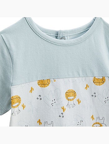 Ensemble bébé t-shirt et short en gaze de coton Elio
