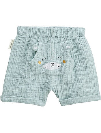 Ensemble bébé t-shirt et short en gaze de coton Elio