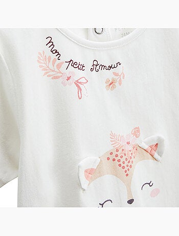 Ensemble bébé t-shirt et short en gaze de coton Louison