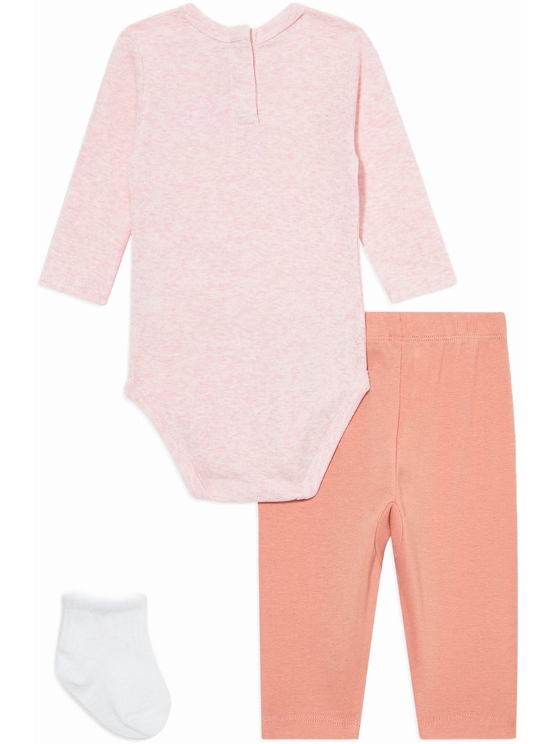 Ensemble Bébé trois pièces - Jordan Orange - Kiabi
