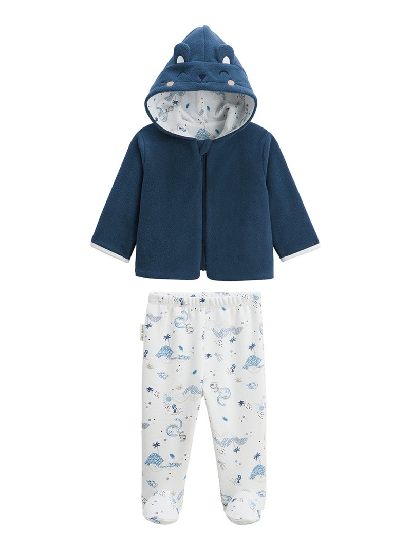 Ensemble bébé veste en polaire et pantalon en molleton Dune Valley Bleu - Kiabi