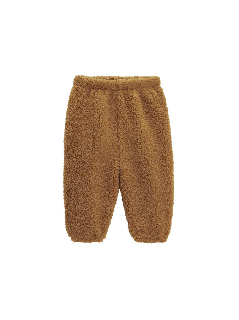Ensemble bébé veste et pantalon en sherpa Lamascotte Camel - Kiabi