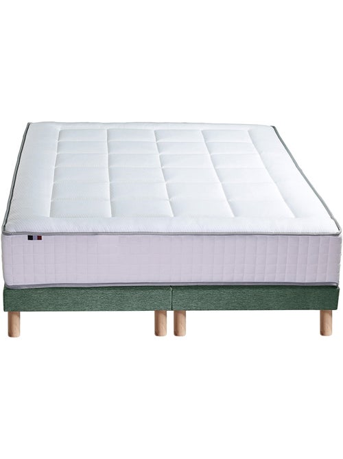 Ensemble BELLAGIO 2, matelas mémoire de forme, sommier et couette - Sommier - Vert celadon - Kiabi Ensemble BELLAGIO 2, matelas mémoire de forme, sommier et couette - Sommier - Vert celadon - Kiabi