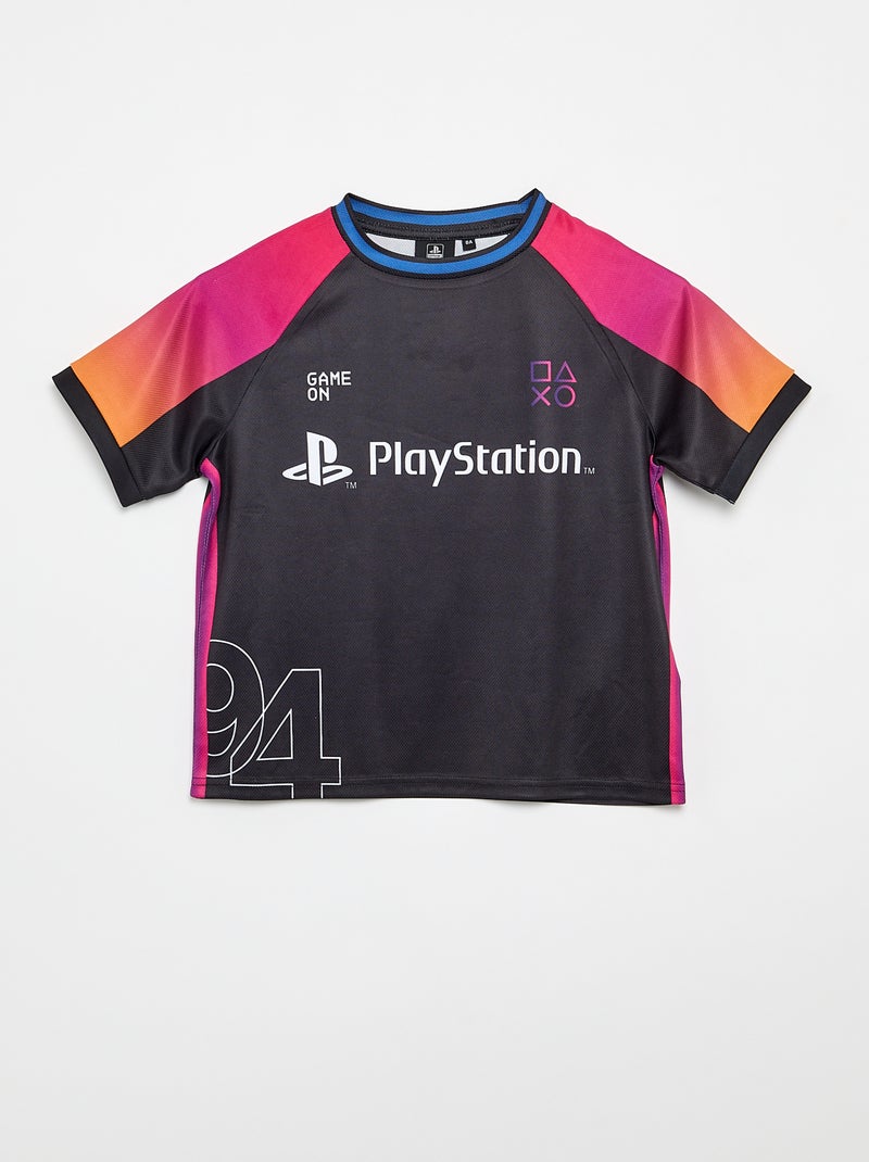 Ensemble bermuda + T-shirt 'PlayStation' Noir - Kiabi