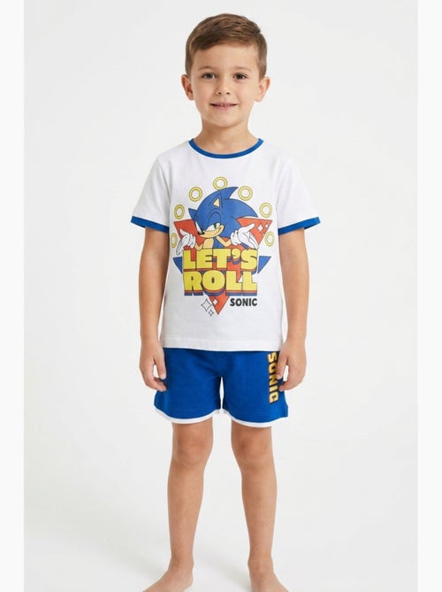 Ensemble Bermuda + T-shirt Sonic  | Licence Officielle - Kiabi