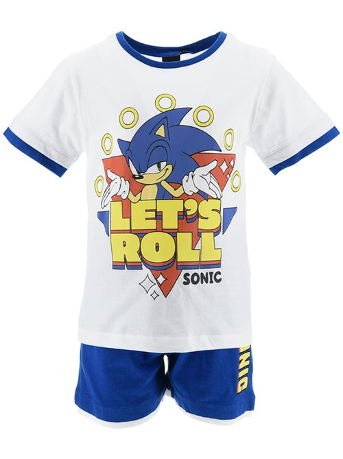 Ensemble Bermuda + T-shirt Sonic  | Licence Officielle - Kiabi