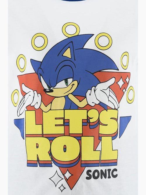 Ensemble Bermuda + T-shirt Sonic  | Licence Officielle - Kiabi